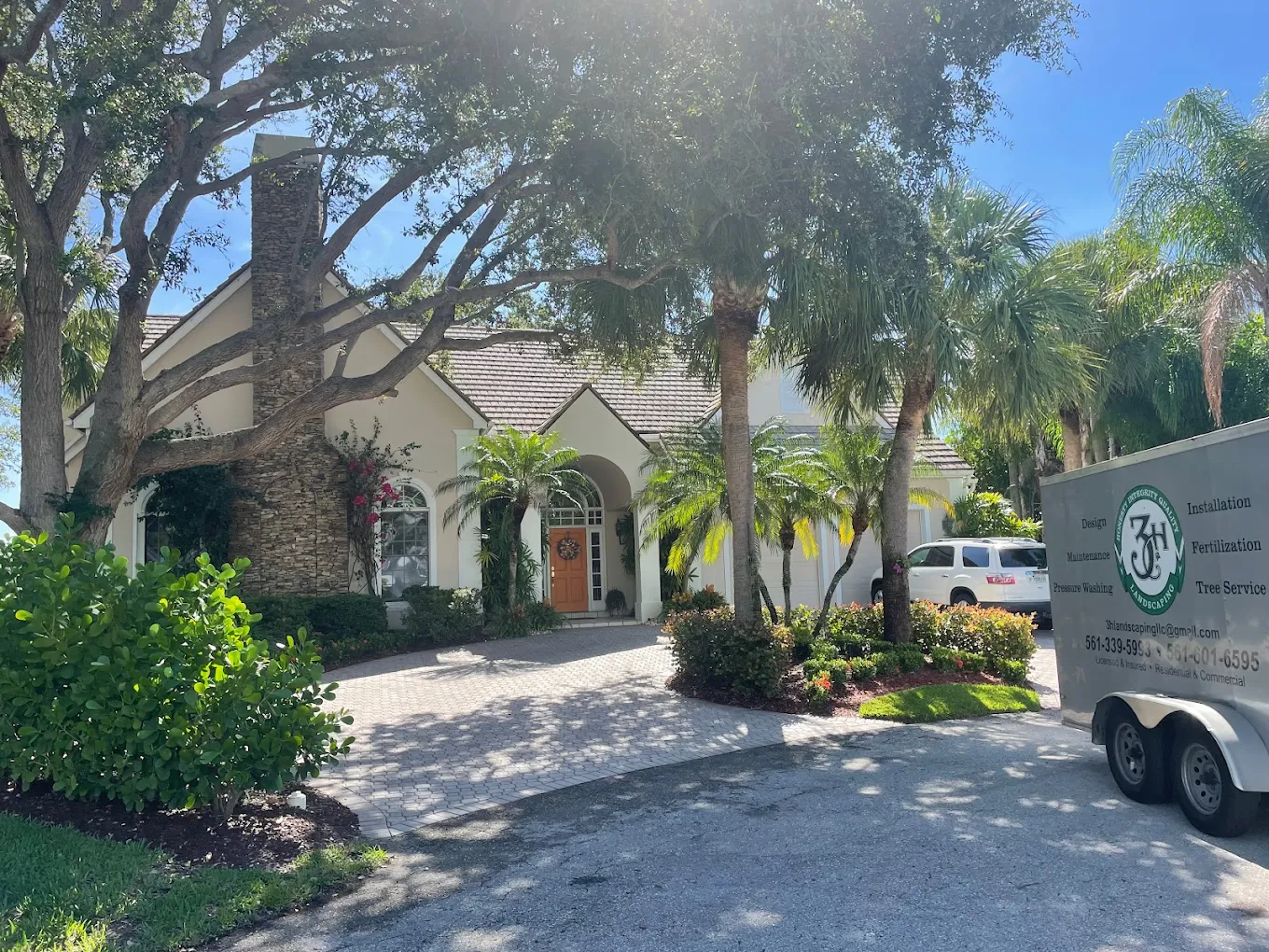 3H Landscaping team providing professional landscaping services